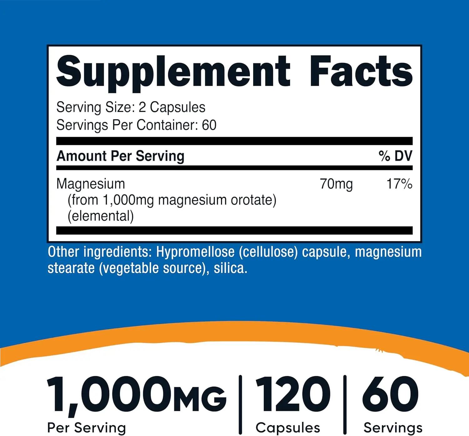 Nutricost Magnesium Orotate 1000 Mg Capsules
